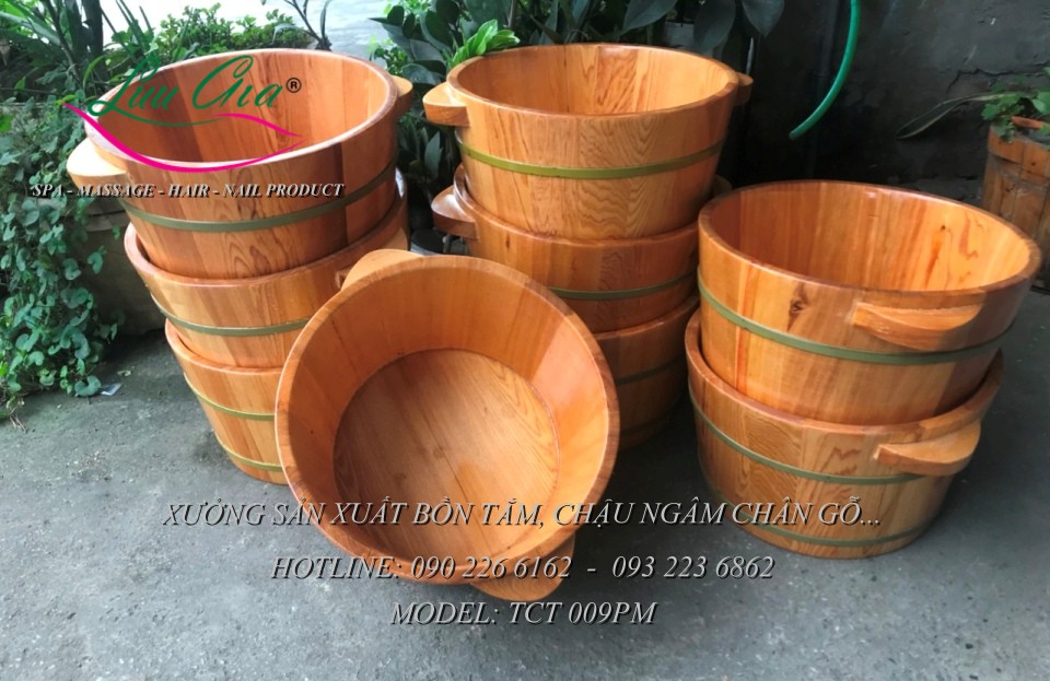 Chậu Ngâm Chân gỗ (nhựa)