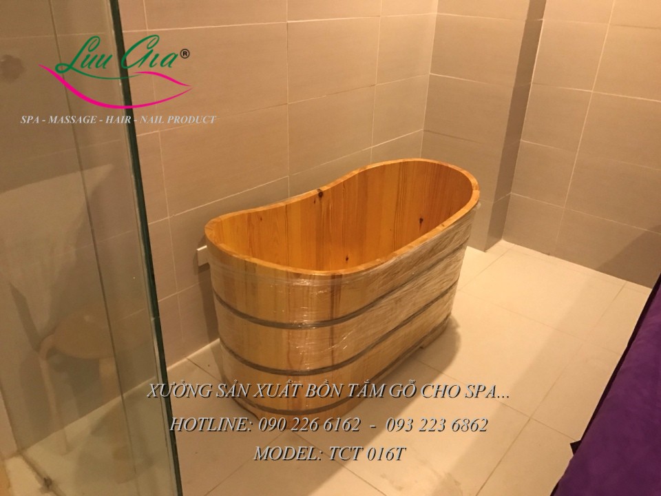 Bồn tắm gỗ, thùng tắm gỗ TCT 016T