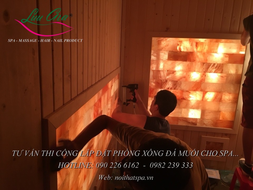 những quy trình thực hiện thi công, lắp đặt phòng xông hơi.