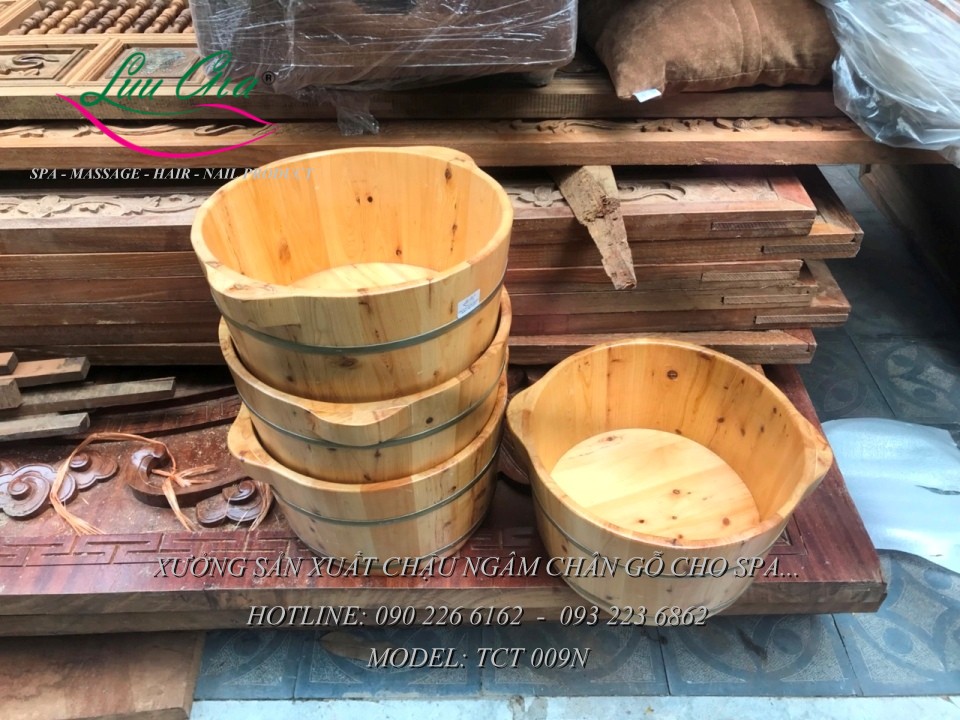 Chậu ngâm chân gỗ TCT 009N