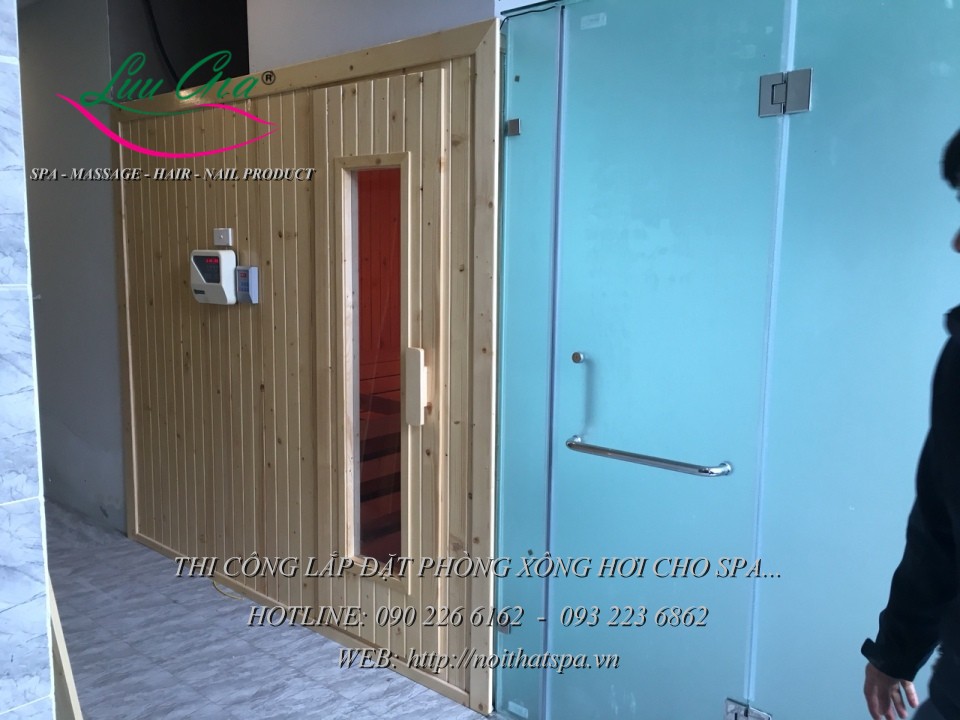 công trình phòng xông hơi khô - xông hơi ướt tại lĩnh nam.