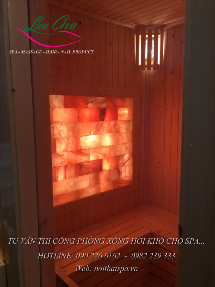 phòng xông hơi đá muối thi công tại thành phố nam định.